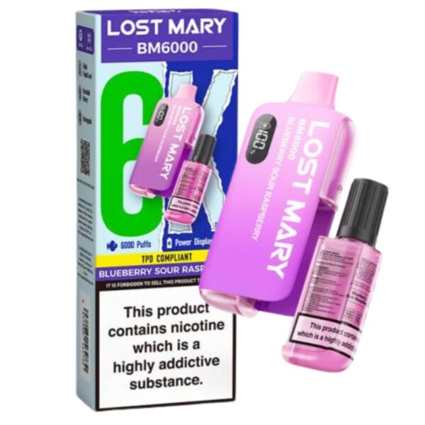 Lost Mary BM6000 – Blackberry ice (Einweg-Pod-Set) 20MG EINWEG-VAPE-BARS - XMANIA Deutschland 15