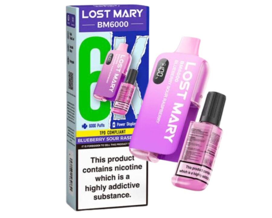 Lost Mary BM6000 – Blueberry Sour Raspberry (Einweg-Pod-Set) 20MG EINWEG-VAPE-BARS - XMANIA Deutschland 9