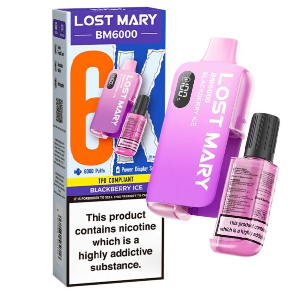 Lost Mary BM6000 – Blackberry ice (Einweg-Pod-Set) 20MG EINWEG-VAPE-BARS - XMANIA Deutschland 16