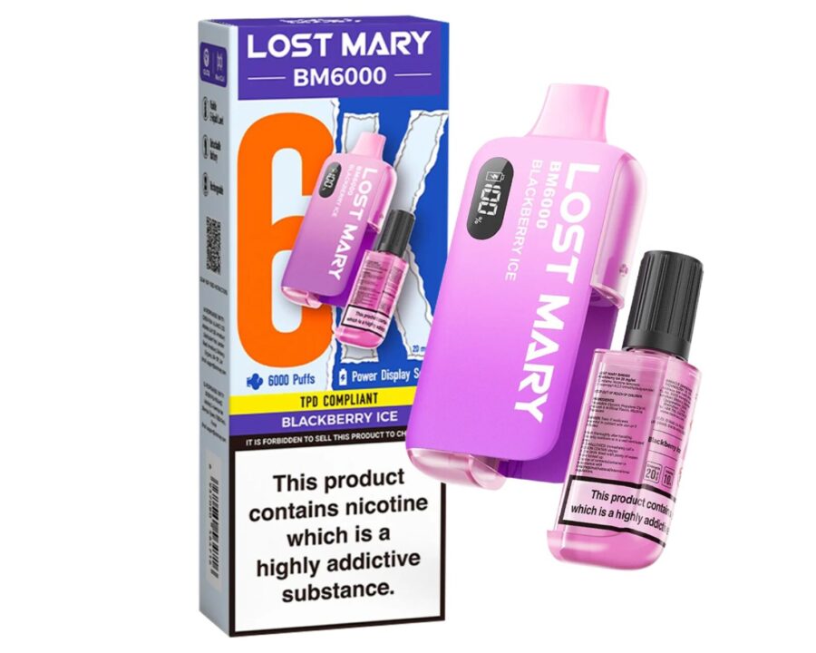 Lost Mary BM6000 – Blackberry ice (Einweg-Pod-Set) 20MG EINWEG-VAPE-BARS - XMANIA Deutschland 9