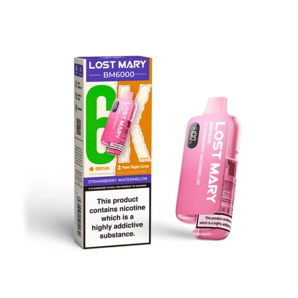 Lost Mary BM6000 – Strawberry Watermelon (Einweg-Pod-Set) 20MG EINWEG-VAPE-BARS - XMANIA Deutschland