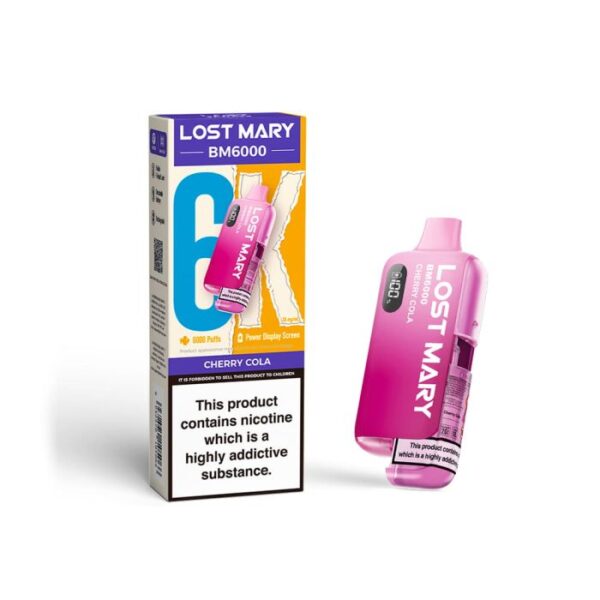 Lost Mary BM6000 – Cherry Cola (Einweg-Pod-Set) 20MG EINWEG-VAPE-BARS - XMANIA Deutschland 8